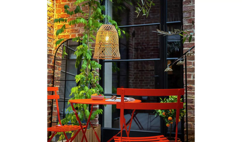 Rattan hanging light - rattan,