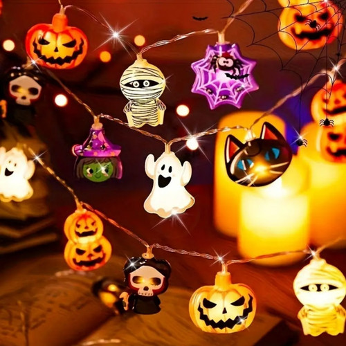 Halloween led string lights - halloween,