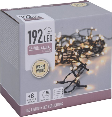 Led string lights warm white - string,