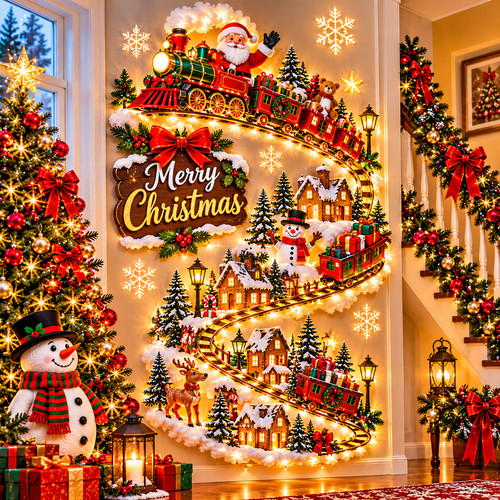 Christmas wall light - wall, light,