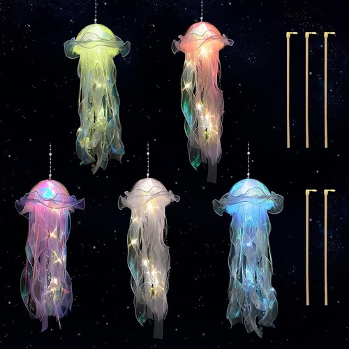 5pcs led jellyfish - led, hanging