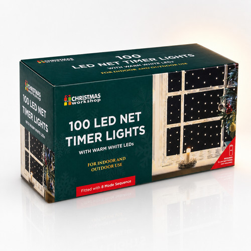 100 led net lights warm - led,