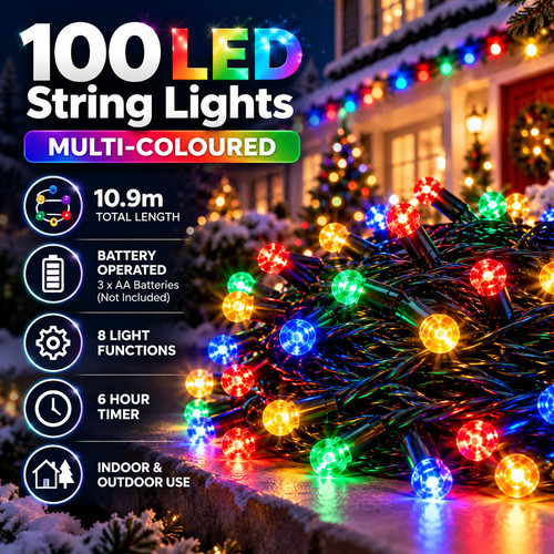 100 led multi coloured - multi,