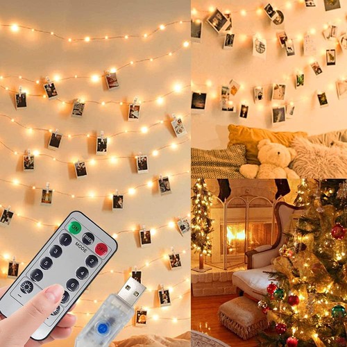 Photo clip string - clip, lights,100