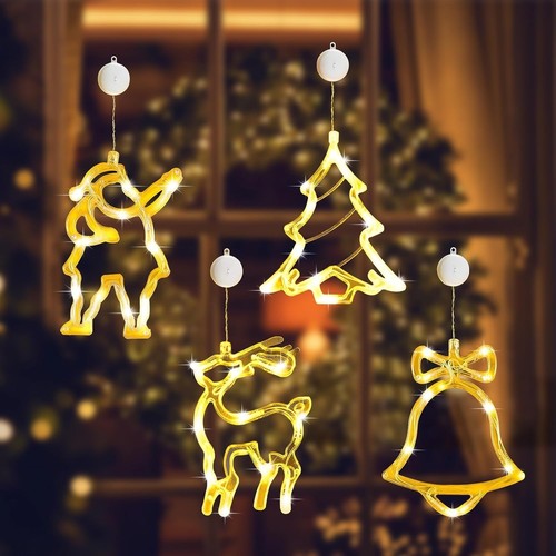 4pcs christmas window light - 4pcs,