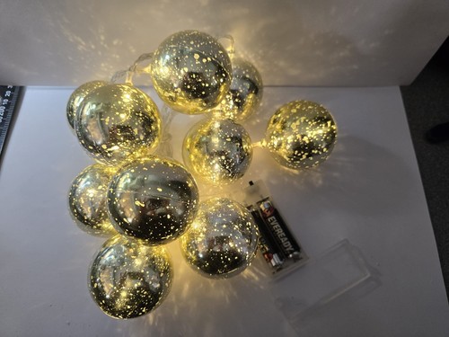 Globrite golden bauble lights - globrite,