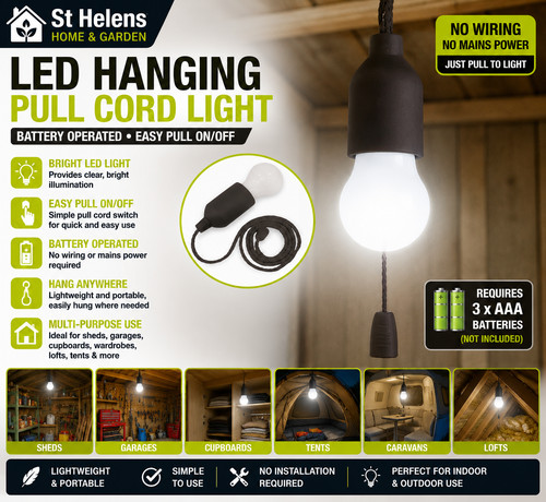 Helens led hanging pull - hanging,