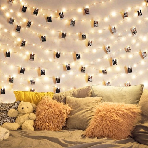 Led photo clip string lights - photo,