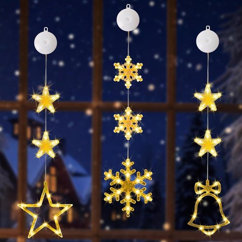 3pcs christmas window - christmas,