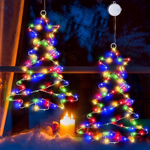 Christmas window lights with - window,