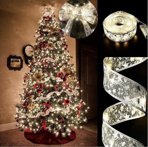 Christmas tree lights 19ft 6m - tree, lights,