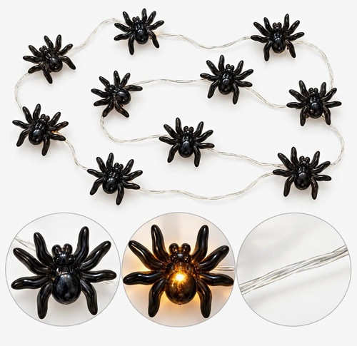 Halloween led spider - led, string