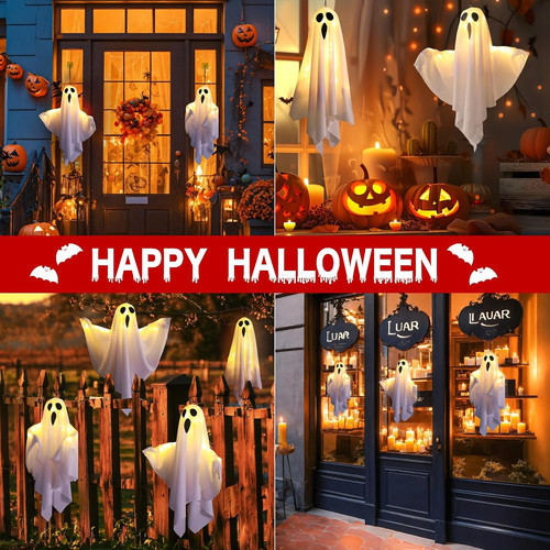 Pack halloween ghost - 4,