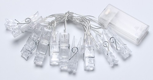 Led peg clips battery operated - peg,