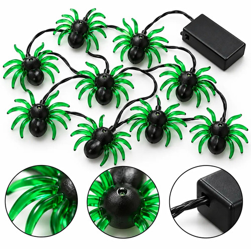 Halloween led spider - led, string
