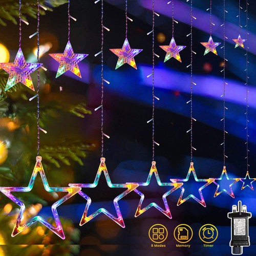 Christmas led curtain - christmas, star