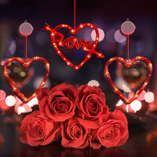 3PCs Valentine's Day Window