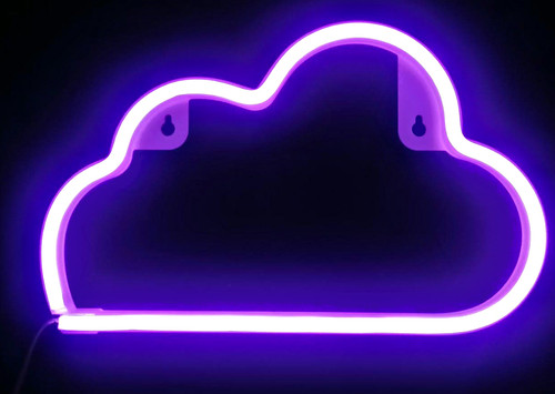 Cloud neon sign - neon, sign,