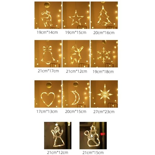 Christmas led snowflake santa - christmas,
