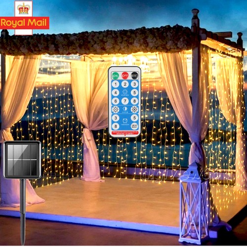 300led outdoor solar curtain - 300led,