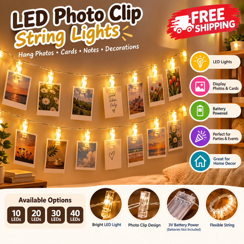 Photo clip string lights - clip,